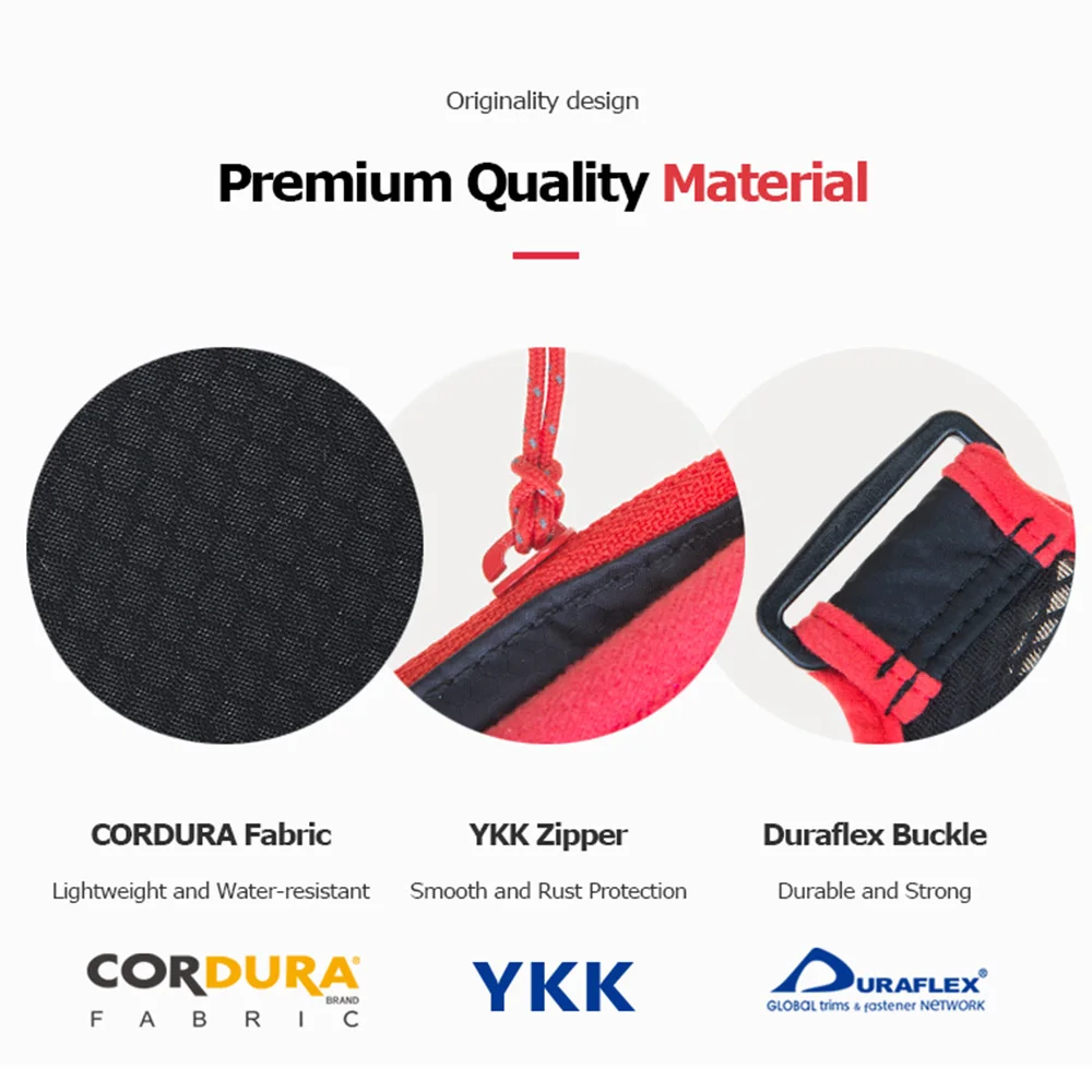 Aonijie Sports Men Women Riding Mobile Phone Double Water Bottle Waist Bag Running Multifunctional Outdoor Cross-Country Bag