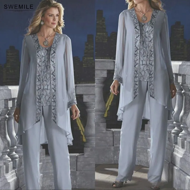 SWEMILE/Серебряное платье с длинными рукавами и бусинами большие размеры платья для