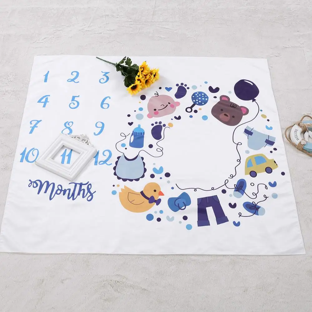 Мягкие одеяла для новорожденных с мультяшным принтом банные полотенца реквизит