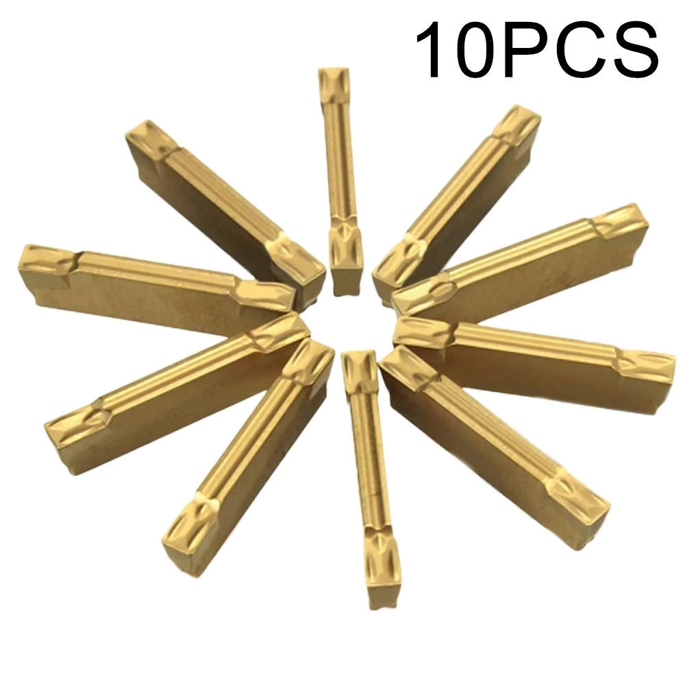 

10pcs Carbide Inserts MGMN200-G For MGEHR/MGIVR Grooving Tool End Milling