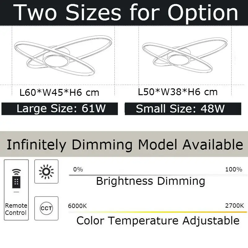 

Nordic LEDs Chandelier Home Lighing Fixture Modern Luster for Living Room Bedroom Kitchen Color Changeable