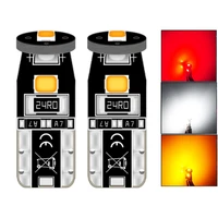 2x yellow car light bulbs t10 w5w canbus led 12v auto 3030 led bulbs for cars for bmw f36 f10 f22 e93 f32 e39 f34 m e87 serie 1