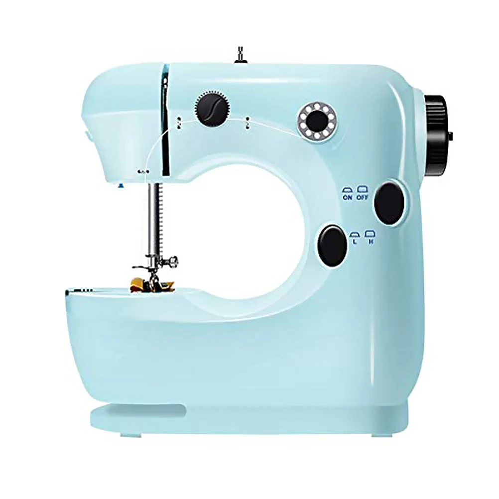 

Mini Electric Sewing Machine Household Embroidery Stitching Heavy Duty Quilting Machine With Foot Pedal Beginners DIY Enthusiast