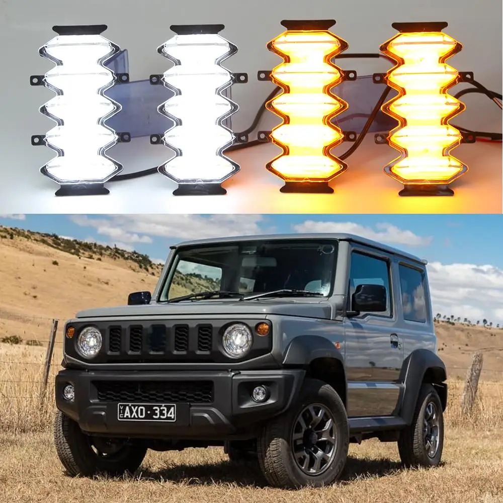 

Для Suzuki Jimny 2019 светодиодные дневные ходовые огсветильник, передняя решетка радиатора, комплект s