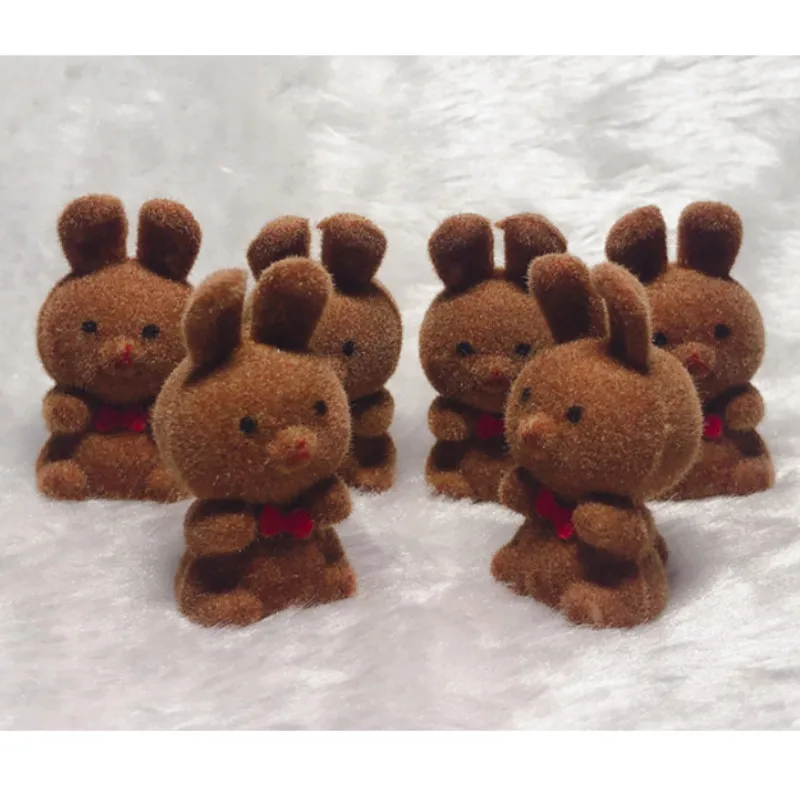 Милый милый бархатный розовый кролик 20 шт./лот игрушки для девочек подарок на