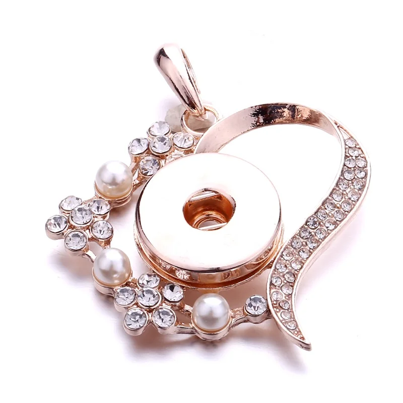 Оснастки ювелирные изделия кристалл крест из розового золота сердце цветок