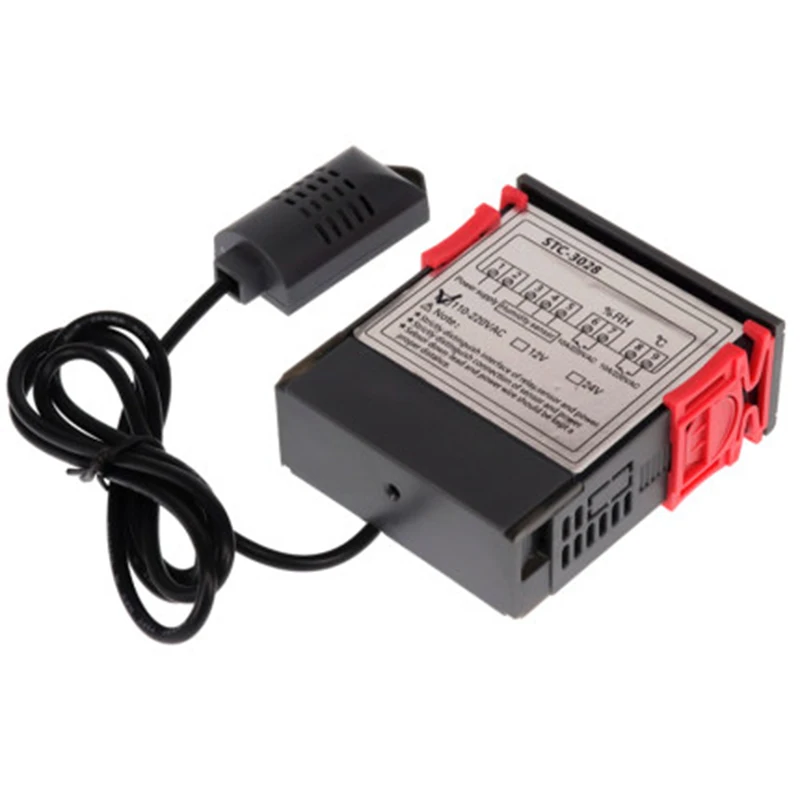 Digital Thermostat Hygrostat Temperature Humidity Controller AC 110V-220V DC12V Regulator Heating Cooling Control STC-3028 | Инструменты