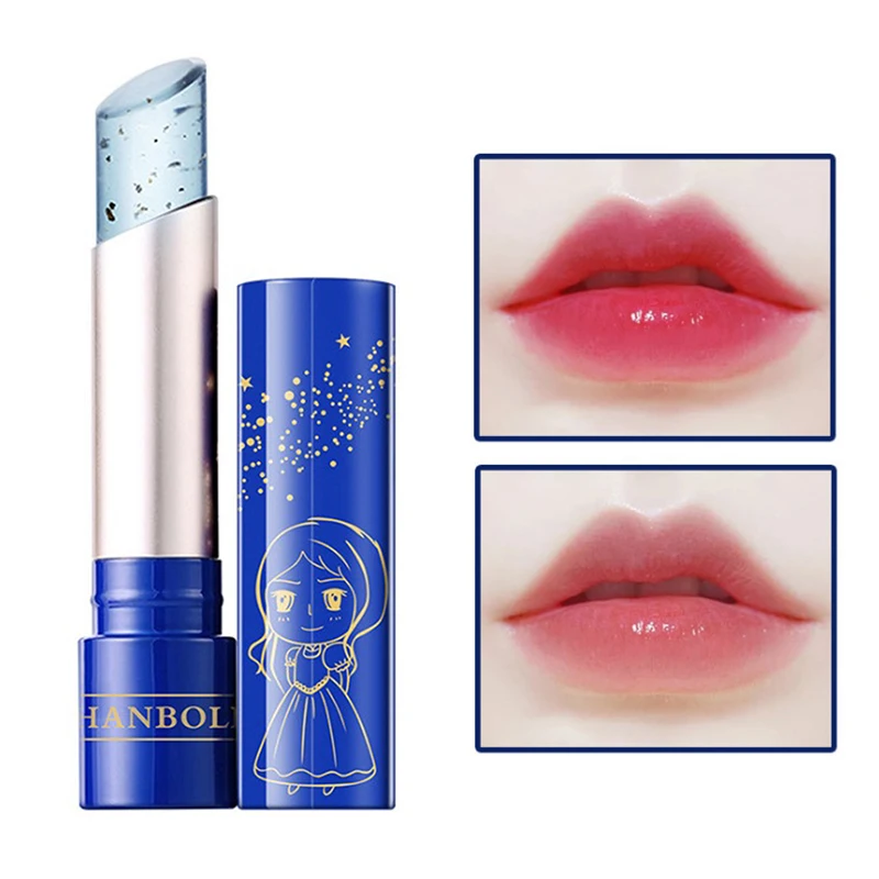 

24K Color Changing Lipstick Rose Essential Oil Gold Foil Moisturizing Long Lasting Lip Balm Color Changing Makeup Care Oil TSLM1