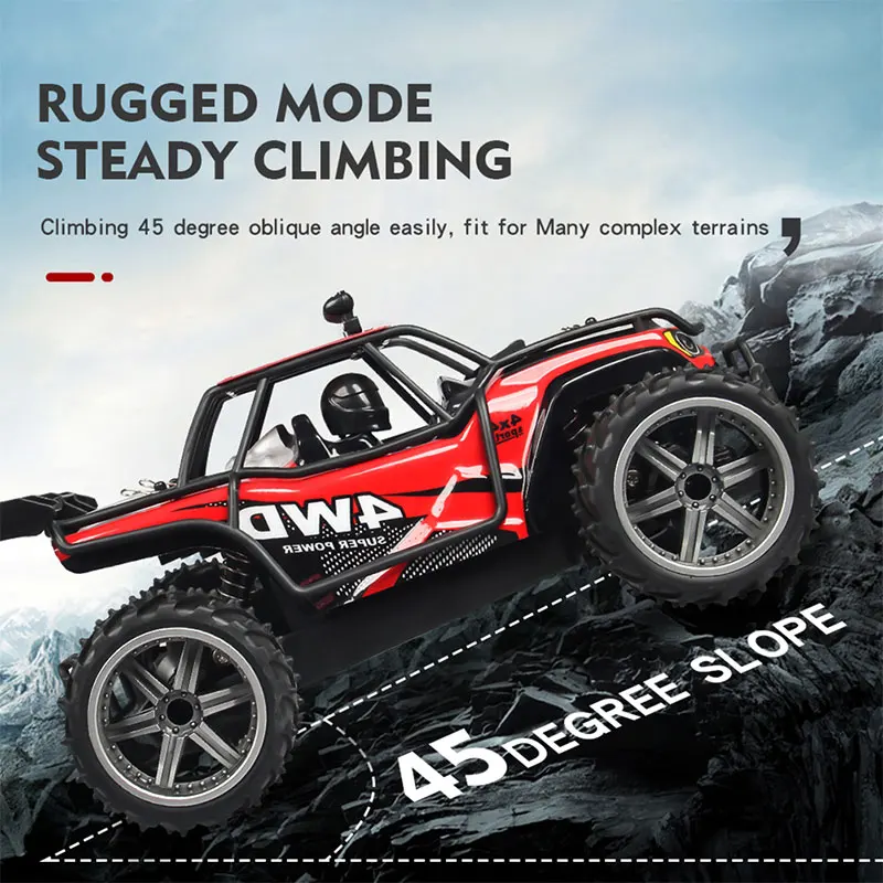 1/16 4WD RC автомобиль скалолазание 2 4G радио Bigfoot Monster Trucks модель внедорожника 25 км/ч
