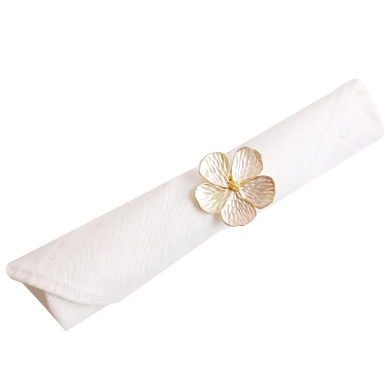 

6pcs/lot Wedding Simple Plum Napkin Napkin 5 Petals Lucky Flower Napkin Ring Napkin Ring Table Decoration For Home