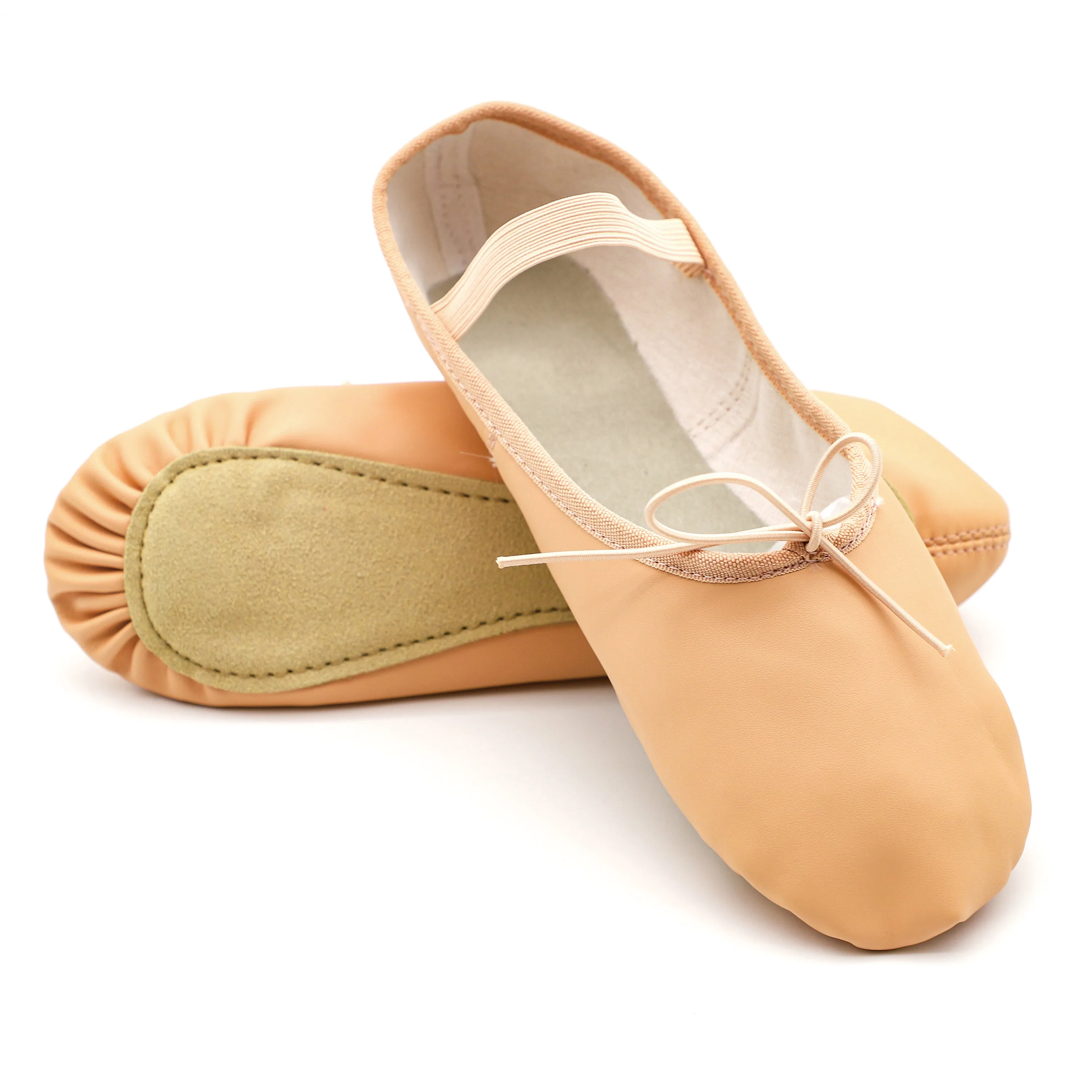 

Кожаные балетки с мягкой подошвой, балетные тапочки, танцевальная обувь для тренировок балерины (для малышей/маленьких/больших детей/женщи...