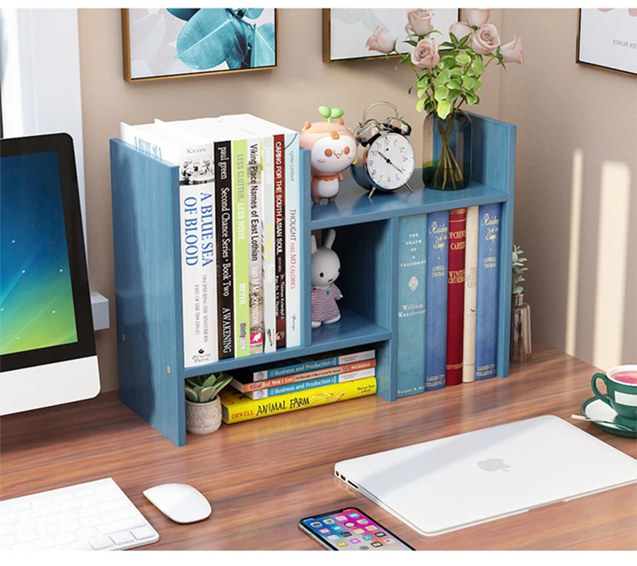 Простое украшение для книжной полки на столе полка хранения в студенческом