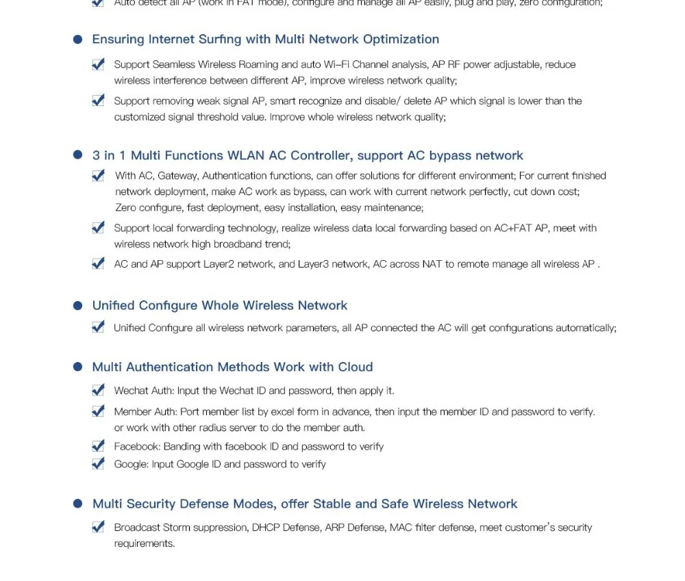 KuWfi 1000 м умный шлюз AC управление беспроводной AP/CPE/коммутатор контроллер 4 порта POE питания AC управление Wi-Fi маршрутизатор