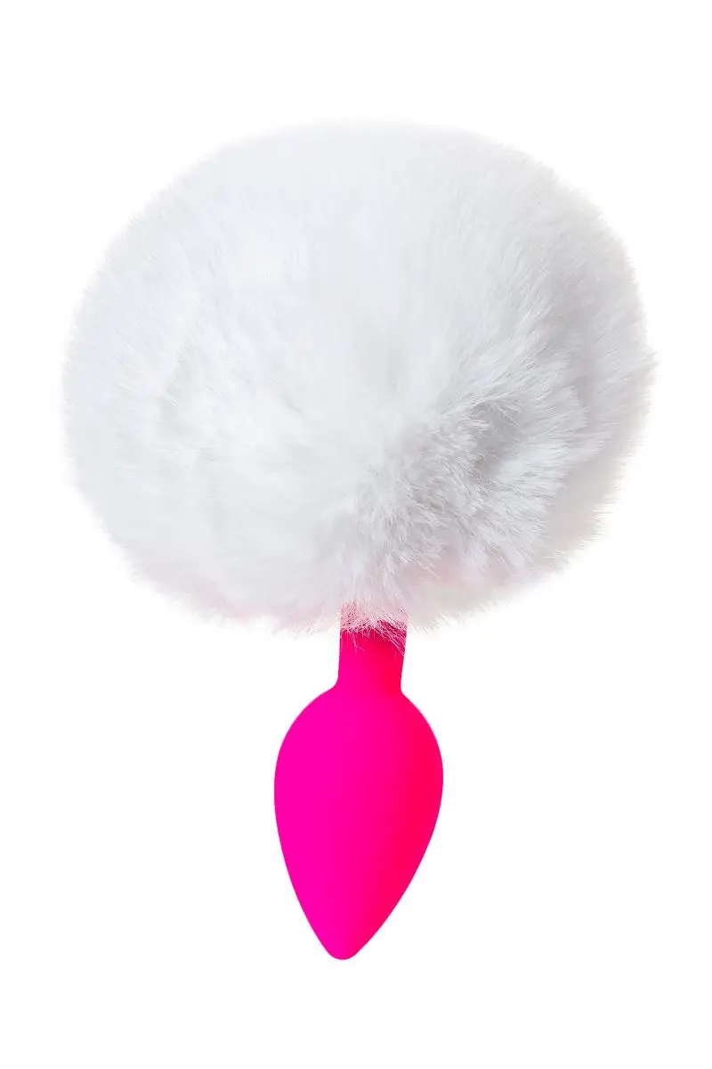 Pink butt sleeve sweet bunny white fluffy tail plug anal | Anal Sex Toys
