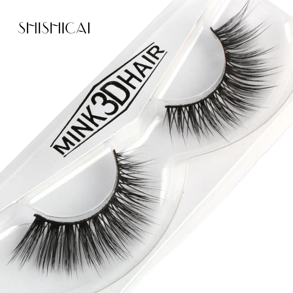 1Pair Lashes False Eyelashes Natural Makeup 3d Mink Eyelash Extension Make Up Full Strip Maquiagem Tool | Красота и здоровье
