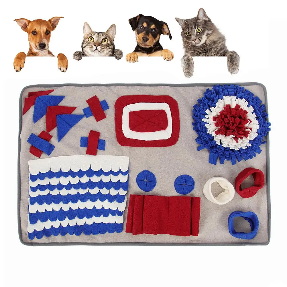 

Коврик для обнюхивания собак, обучающее одеяло для поиска еды, игрушки для игр интерактивные питомцы, коврик для кормления собак, пазл для с...