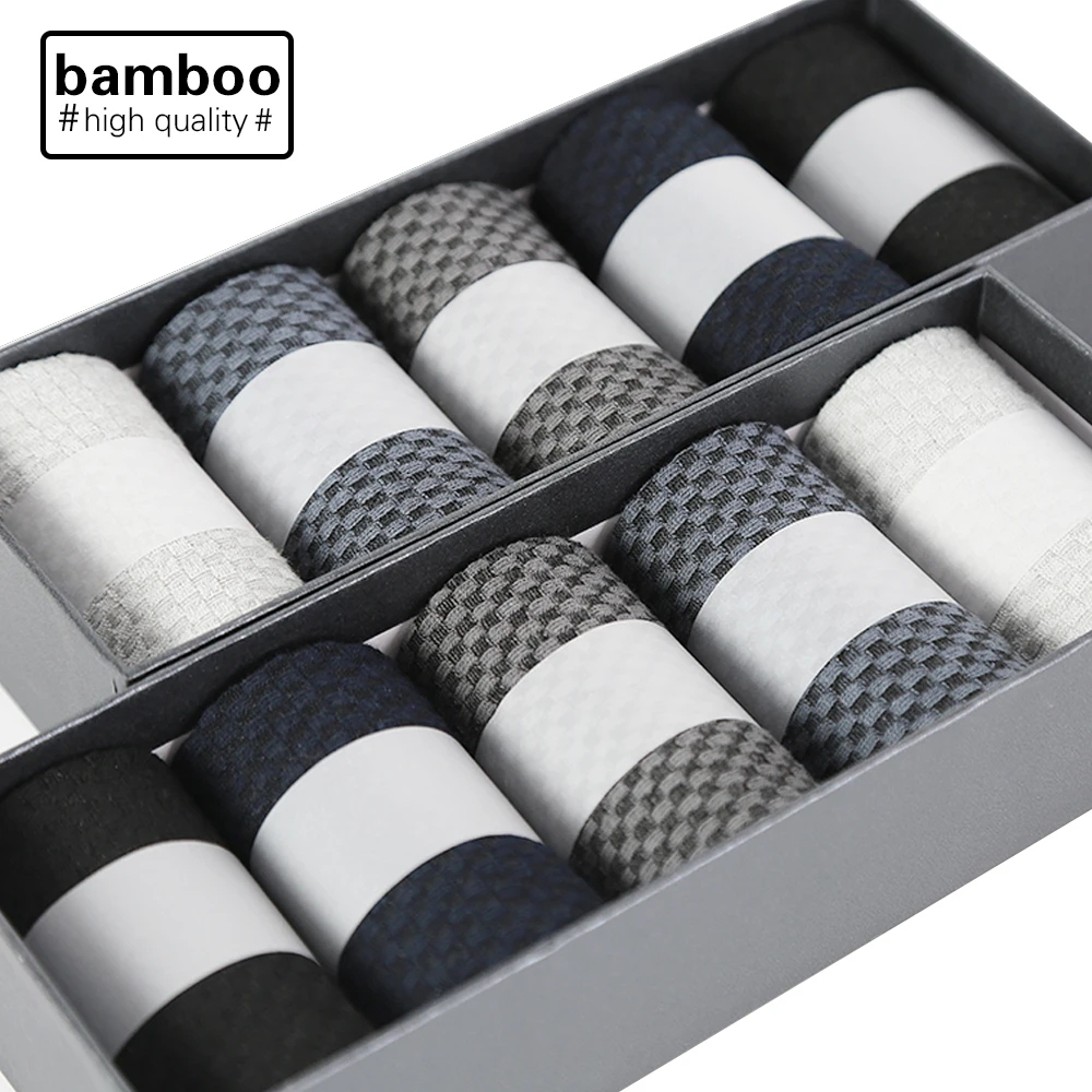10 пар/лот высокое качество Для мужчин из бамбукового волокна Носки веселый