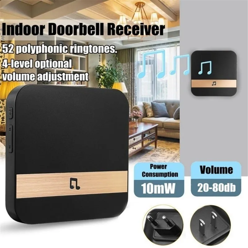 

New AC90-250V Smart Indoor Doorbells Popular Wireless WiFi Smart Door Bell White And Black HOT