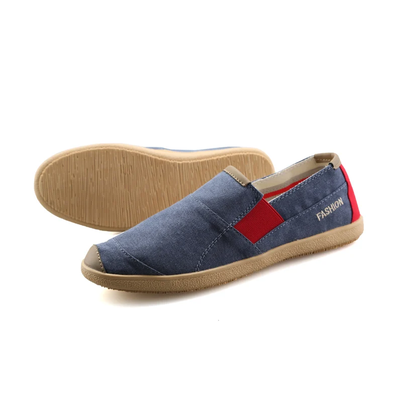 189-Navy Blue BVNOBET/Летняя парусиновая Мужская обувь; дышащая Классическая обувь без шнуровки для пар; Мужская и женская повседневная обувь без застежки; мокасины; homme; большие размеры - Цвет: 189-Navy Blue