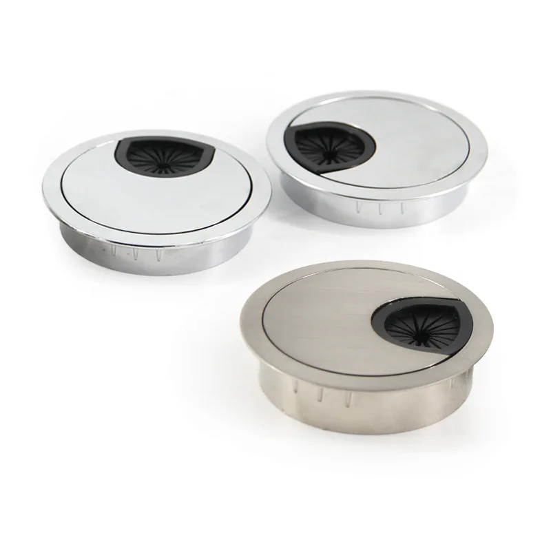 60 мм цинковый сплав стол втулка Кабельный Шнур отверстие Крышка для домашнего