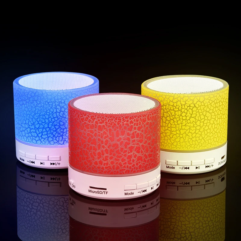 Bluetooth динамик светодиодный портативный мини беспроводной плеер USB Радио Mp3 музыка