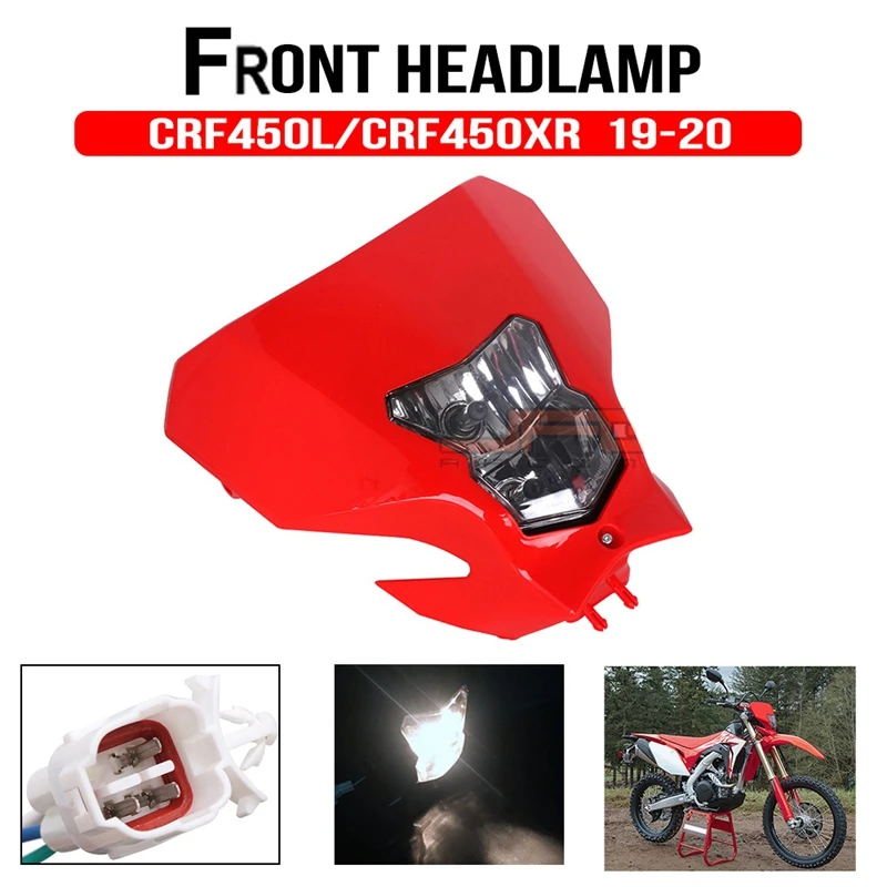 

Галогенсветильник РА на лобовое стекло для мотоцикла, фара на лобовое стекло, маска DRL светильник РА для Honda CRF450L CRF450XR 125 110 250 R/F/L/RX