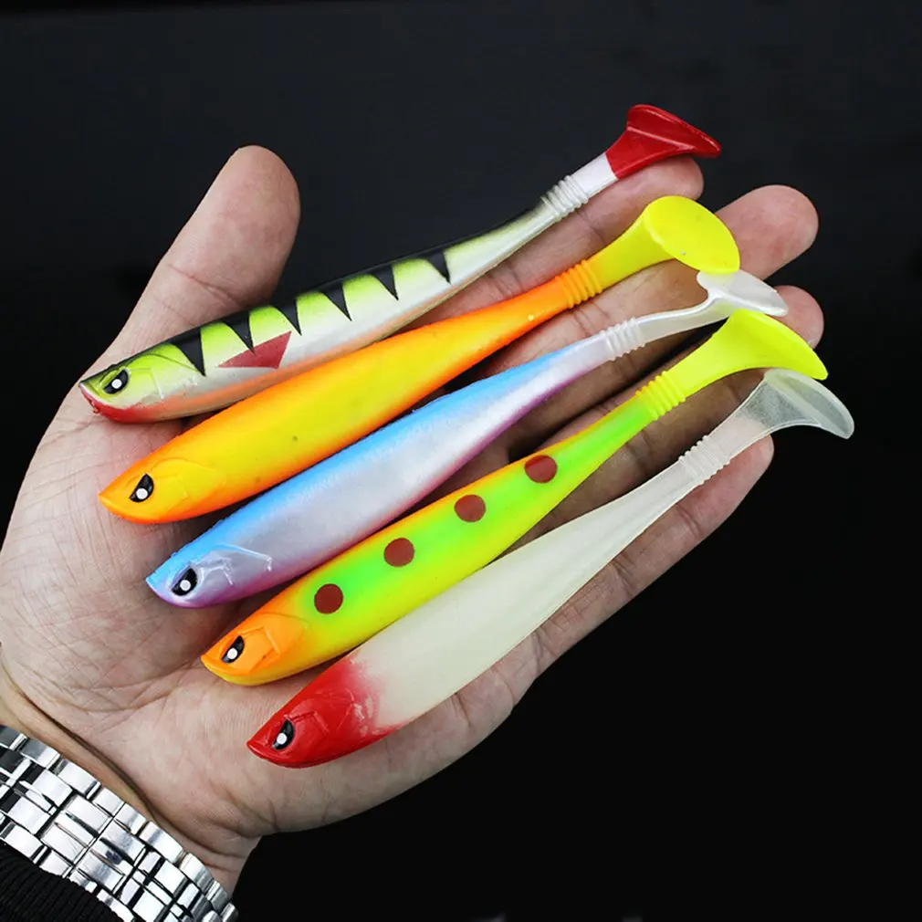 

5pcs/Lot Soft Lures Silicone Bait 7cm 2g Goods For Fishing Sea Fishing Pva Swimbait Wobblers Artificial Tackle