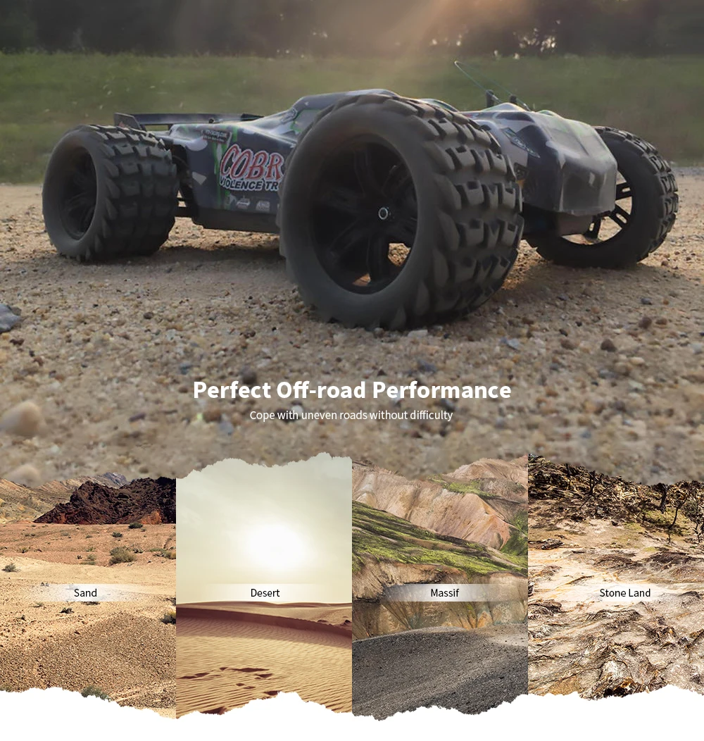VRX Racing RH818 3650 Monster Truck бесщеточный двигатель 2,4G 4WD 60-80 км/ч высокая скорость RC автомобиль с 60A ESC FS передатчик-RTR