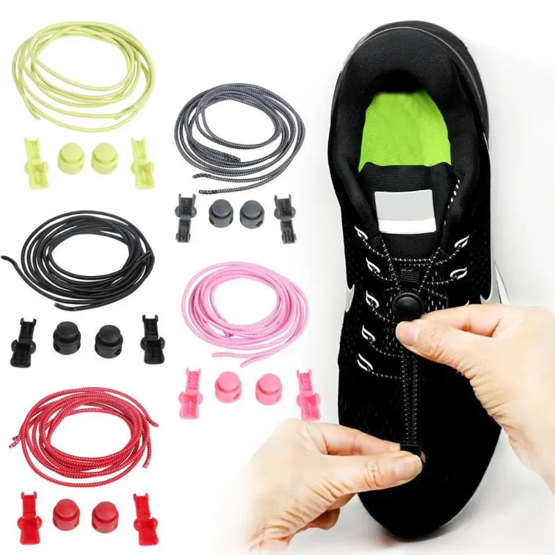 Круглые эластичные пластиковые фиксирующие шнурки для детей и взрослых