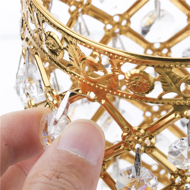 

Modern LED Crystal Desk Table Lamp E27 Adjustable Bedside Nightstand Light Home Decoration Indoor Lighting