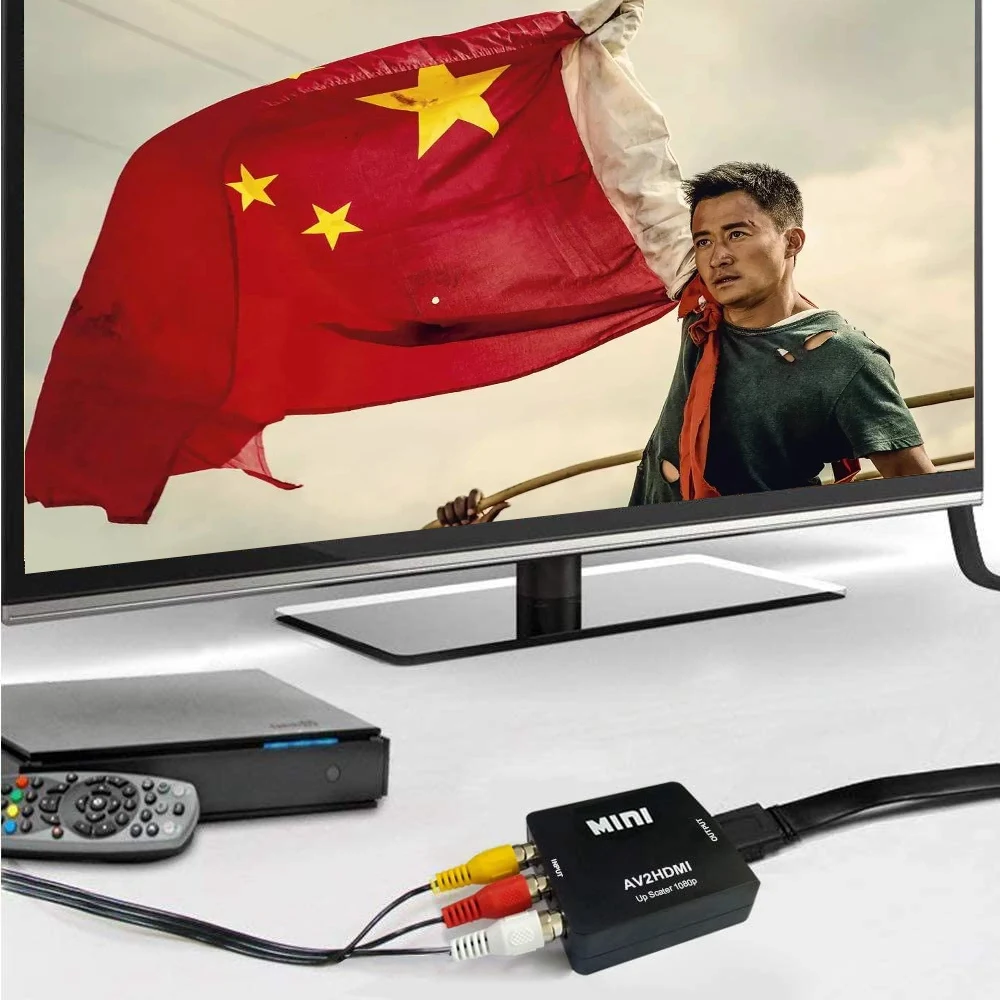 RCA в HDMI AV конвертер 1080P Мини CVBS видео o адаптер PAL/NTSC для ТВ/ПК/PS3/ STB/ VHS|Беспроводные