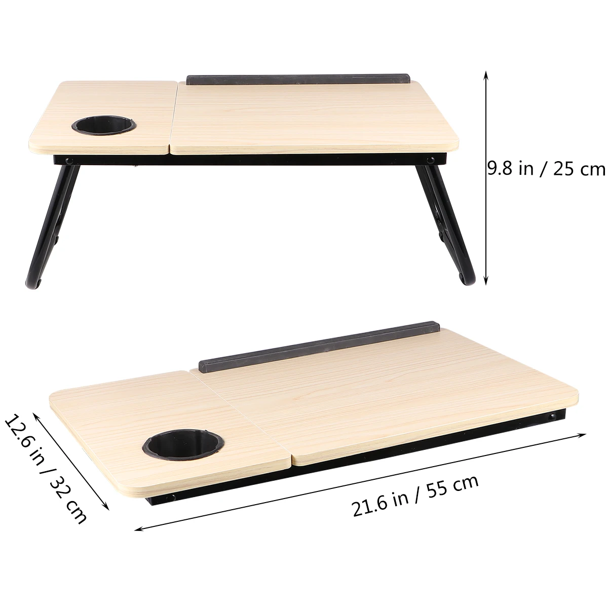 1PC Folding Computer Desk 4 Levels Adjustable Lift Book Laptop Stand Cup Tray Table for Bed Sofa Home computer desk | Мебель