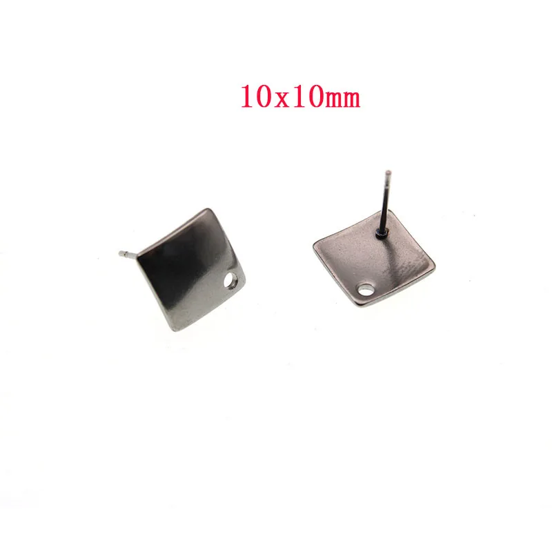 20 шт./лот пустые серьги из нержавеющей стали шпильки для ювелирных изделий