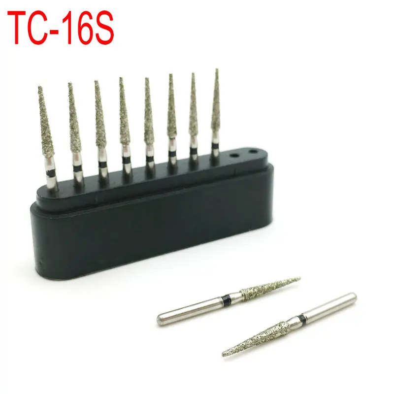 10 шт./кор. Стоматологические алмазные боры рандомная полировка FG 1 6 мм для