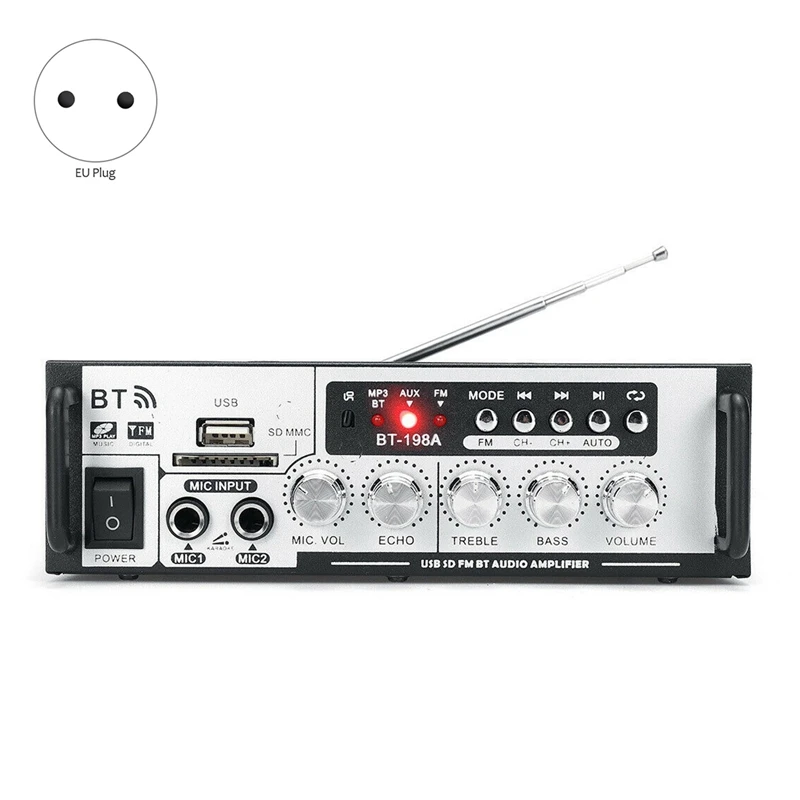 600 Вт Bluetooth усилитель мощности бас стерео o HIFI AMP SD FM USB для домашнего