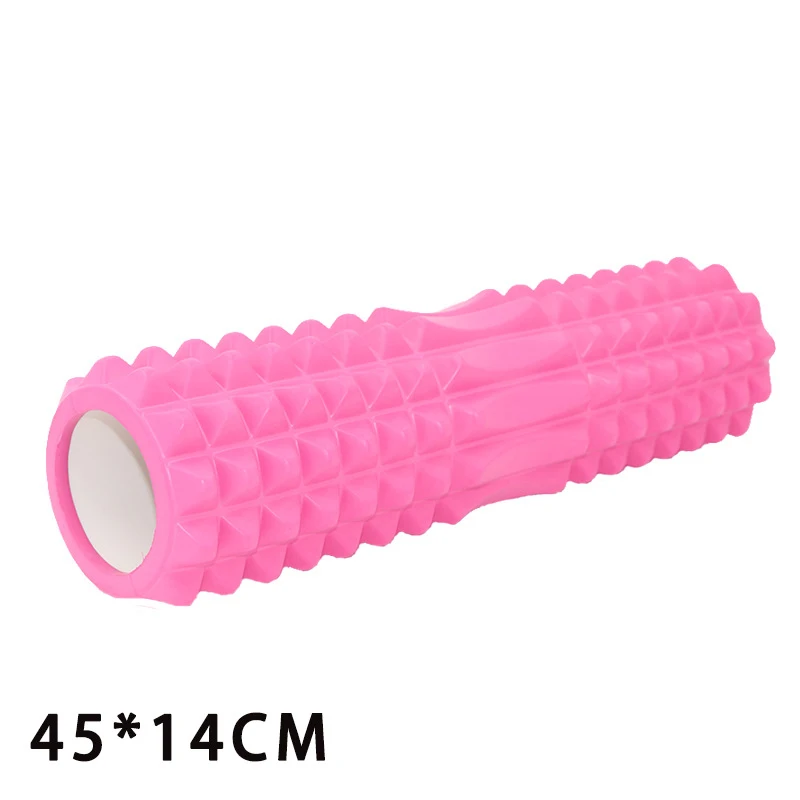 45cm Колонка для йоги, фитнеса, пилатеса, Йога, пена, роликовые блоки, поезд, тренажерный зал, мышечный массаж, сетка, триггер, точечная терапия, физиотерапия, упражнения - Цвет: 45cm