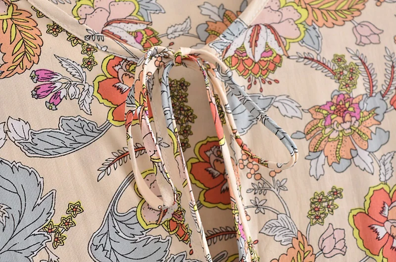 В винтажном стиле Женские туфли с кисточкой и цветочным принтом пляжное богемное