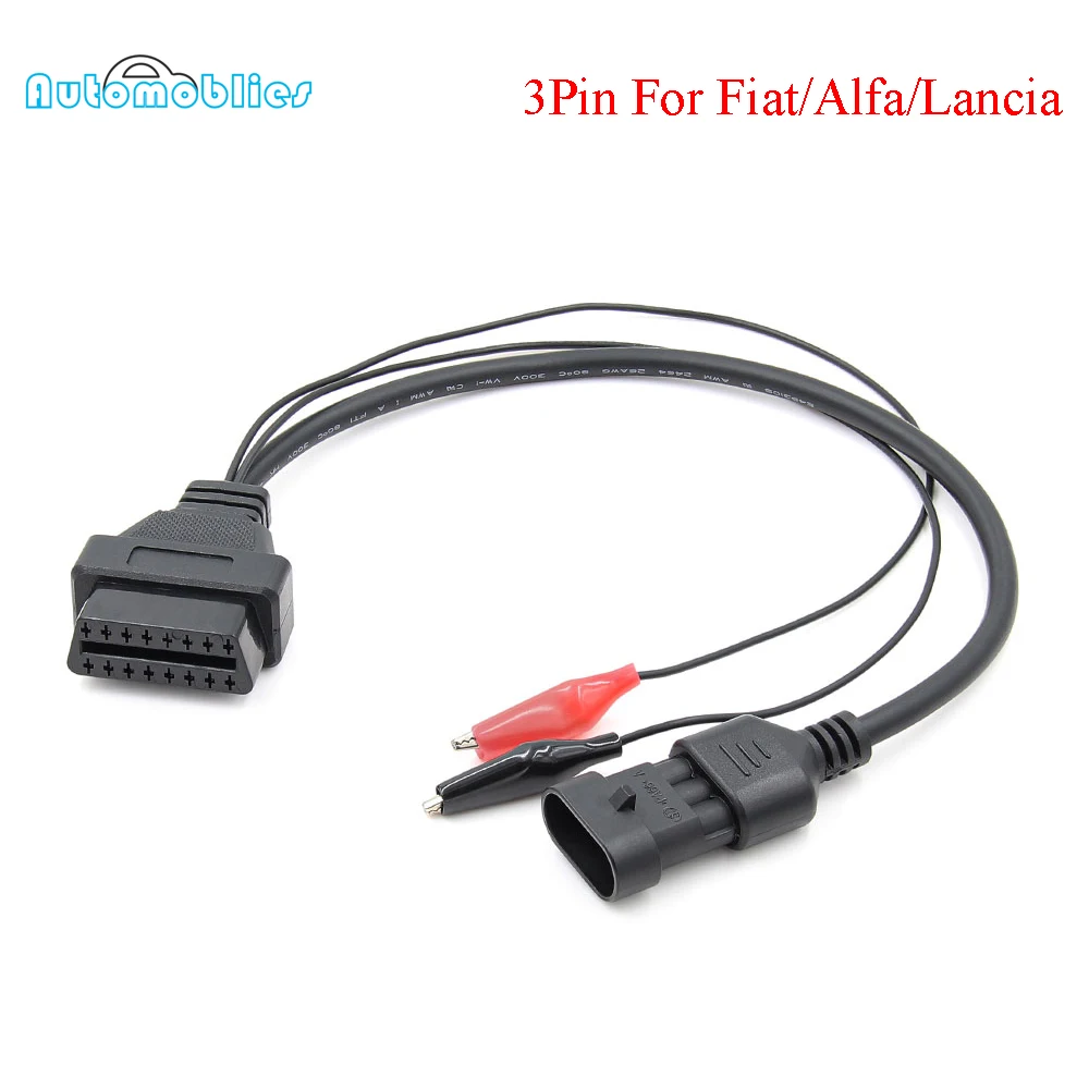Новинка для Fiat 3 Pin Alfa Lancia к 16-контактному OBDII OBD2 obd-II разъем адаптер автомобильный