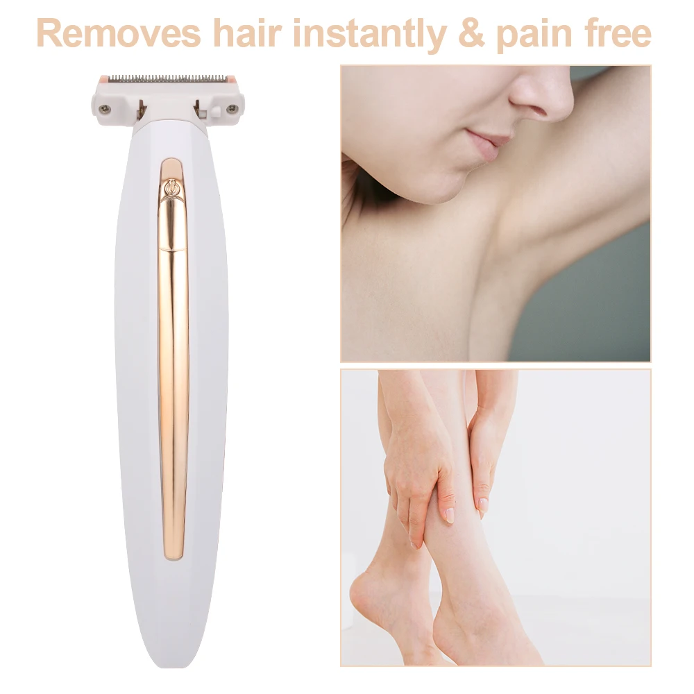 

Multifunction Rechargeable Electric Shaver Painless Body Hair Remover for Women Portable Under Legs Shaver Razor Trimmer