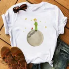 Женская футболка с рисунком Маленького принца, летняя повседневная футболка с круглым вырезом и короткими рукавами, топы 2021, S-3XL