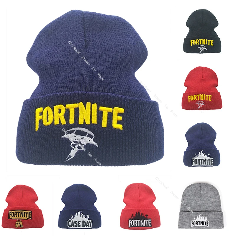 Fortnite зимние шапки унисекс шерстяные вязаные мужские и женские теплые Skullies