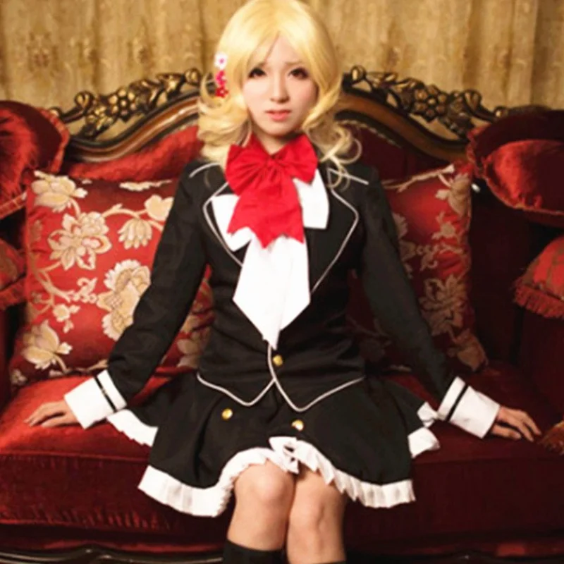Komori Yui Косплэй аниме DIABOLIK костюмы для влюбленных Хэллоуин карнавал Для женщин