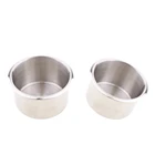 2 шт. Серебристая Лодка RV из нержавеющей стали Встраиваемая винная бутылка Подставка для бутылок для жилых автофургонов лодка морской кемпер прицеп, дом на колесах