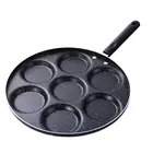 7 отверстий яйца сковорода с горшок Сковорода для омлета с антипригарным покрытием Яйцо Блин стейк омлет кухонные сковороды Пособия по кулинарии для аппарата для приготовления завтрака сковородка для жарки