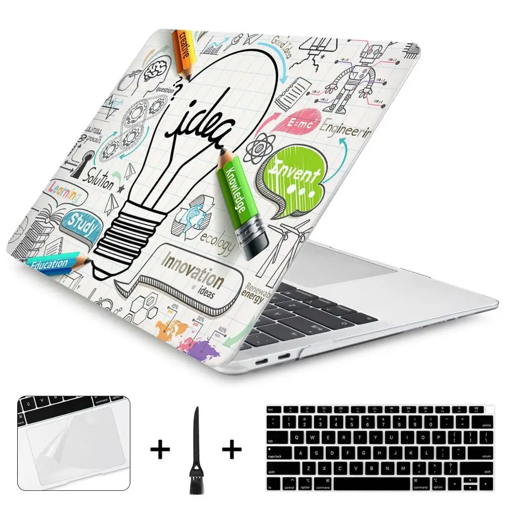 J193 Batianda жесткий чехол для Macbook Air Pro retina 11 12 13 15 13,3 дюймов Сенсорная панель A1706 A1708 A1989 A1932 A1990 уникальный чехол для ноутбука - Цвет: J193