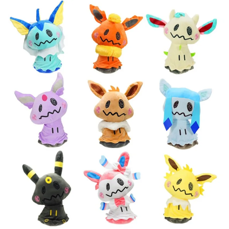 Милые плюшевые игрушки Eevee family cos Mimikyu кукла Umbreo Sylveon Vaporeon для детей Подарочная