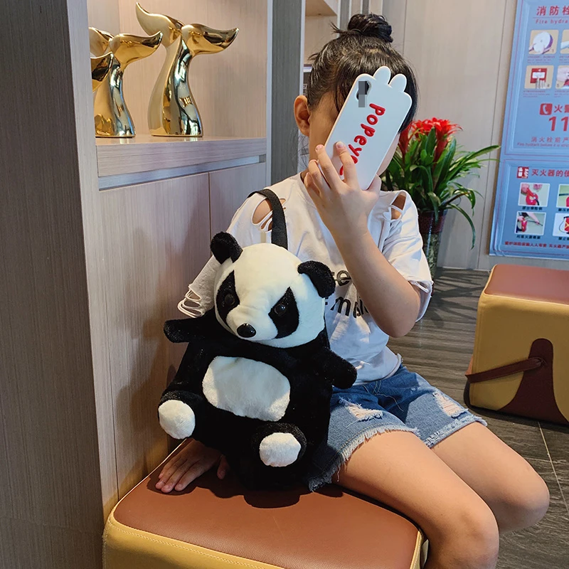 Плюшевые рюкзаки с животными для взрослых и детей мультяшная панда кукла