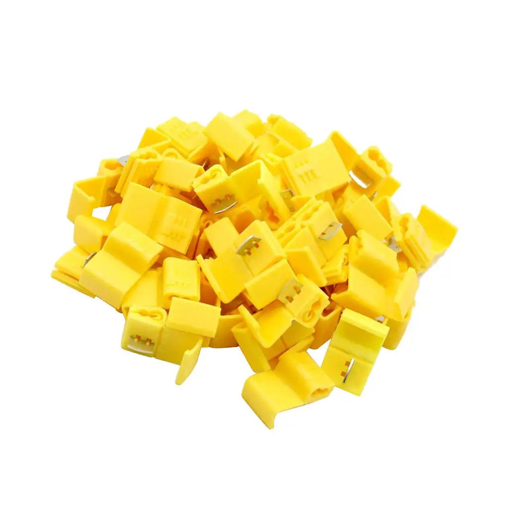 

dolity 50Pieces Electrical Quick 10-12 14 -16 16-22 AWG Wire Cable Connector Lock Terminal