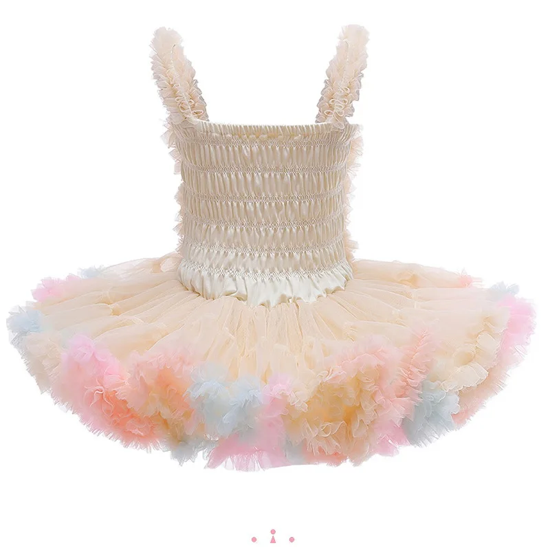 Infant Baby Girls Ballet Dance Tutu Dress Puff Cake Smash 1 2 3 4 5 6 Year Kids Birthday Newborn Baptism Dresses | Тематическая