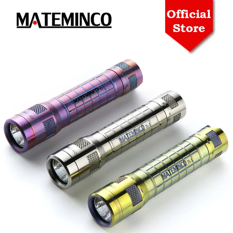 Mateminco Ti1 мини брелок EDC титановый сплав AAA батарея светодиодный фонарик для экстренных ситуаций